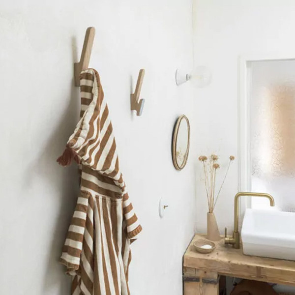 Patère CL DRUGEOT MANUFACTURE en chêne massif - 6 coloris