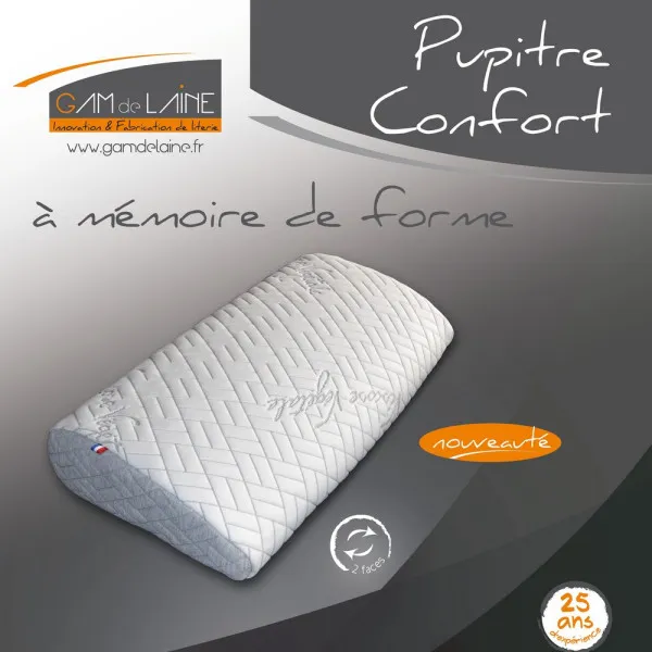 GAM DE LAINE Traversin Gam de Laine 8cm Confort ou 12cm Pupitre