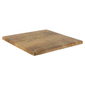 Plateau de table bistrot carré stratifié moulé - 50 coloris - 2 tailles