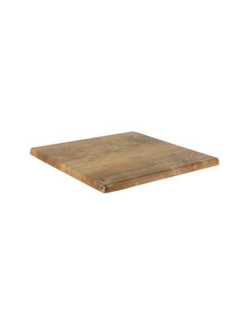 Plateau de table bistrot carré stratifié moulé - 50 coloris - 2 tailles