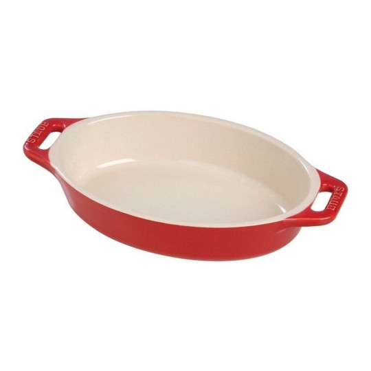Plat à four STAUB ovale en céramique - 4 tailles et 3 coloris