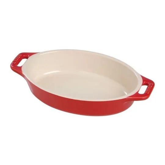 Plat à four céramique ovale STAUB - 4 tailles et 3 coloris