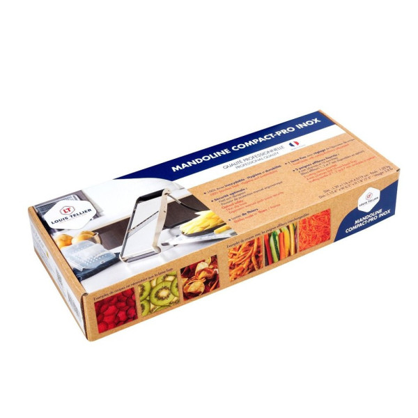 Mandoline professionnelle en inox Louis Tellier Compact-PRO