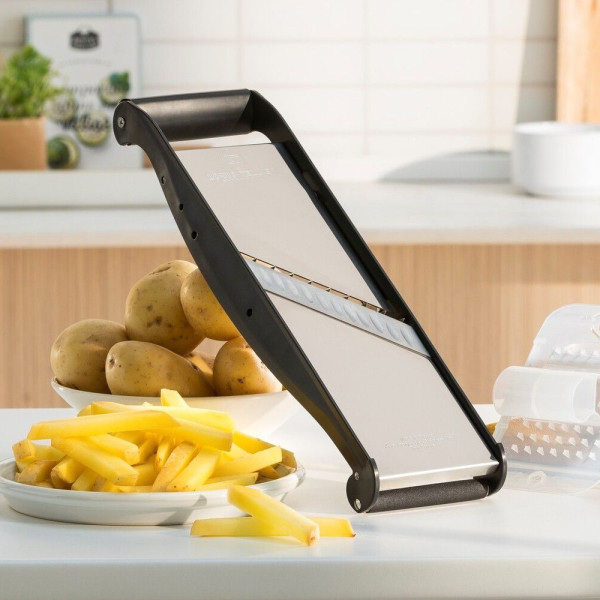 Mandoline inox Compact-PRO Basalte Louis Tellier