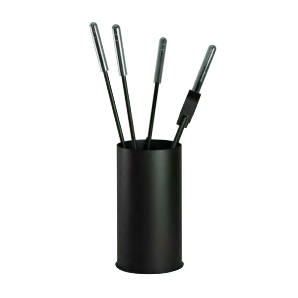 Serviteur de cheminée noir Reignoux - 2 coloris