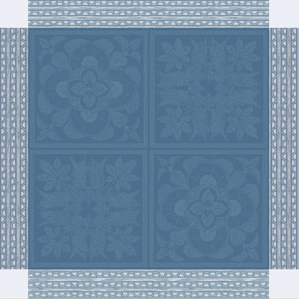 4 serviettes de table Harmonie bleu Garnier Thiebaut