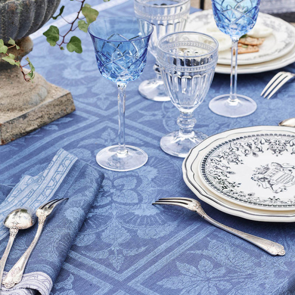 Nappe Harmonie Bleu Garnier Thiebaut - 3 tailles