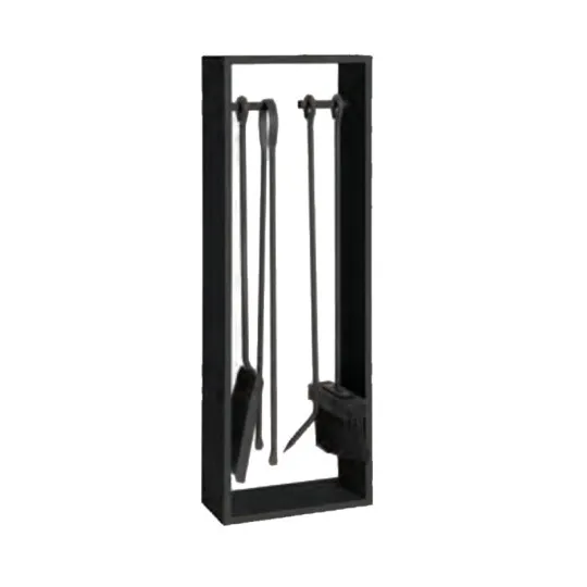Serviteur de cheminée Reignoux h.64cm noir