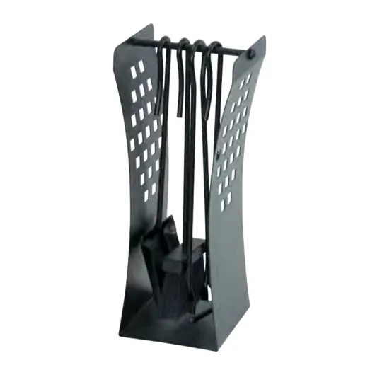 Serviteur de cheminée Reignoux h.43cm noir