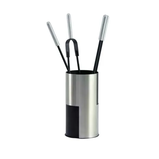 Serviteur de cheminée REIGNOUX noir alu h.60cm