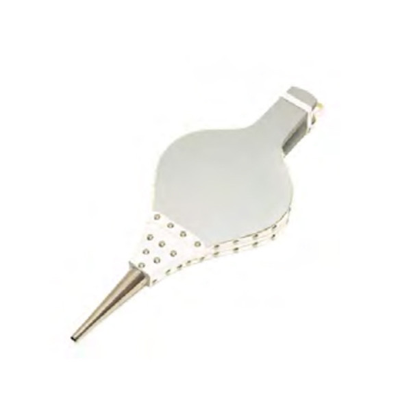 Soufflet Reignoux pour cheminée L.46cm alu inox et blanc