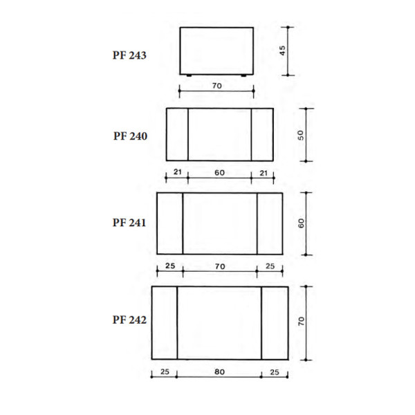 Pare-feu Reignoux en acier collection Contemporaine - 3 dimensions