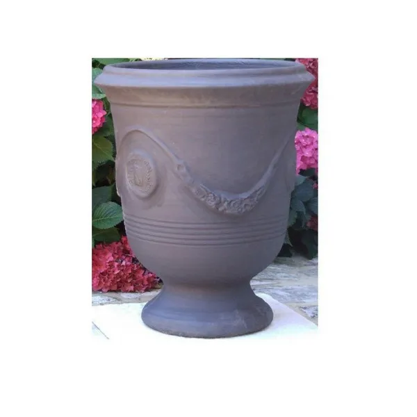Vase d'Anduze TERRE FIGUIERE Anthracite poterie - 4 tailles