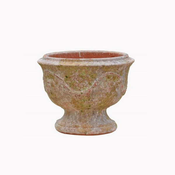 Vase coupe Anduze TERRE FIGUIERE vieillie patine