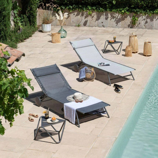 Bain de soleil Lafuma Mobilier Miami II Rives Becomfort - 4 couleurs