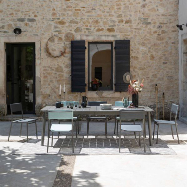 Table de repas Lafuma Mobilier extensible ORON alu Titane - 2 tailles