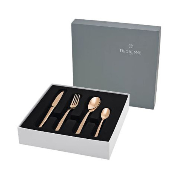 Coffret 24 couverts Degrenne Guest Cuivre