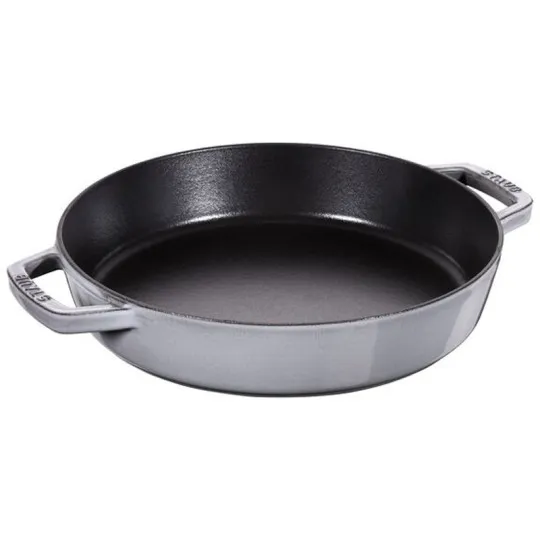 Poêle Staub en fonte 2 poignées - 2 coloris 3 tailles