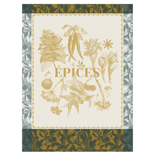 Torchon LE JACQUARD FRANCAIS Epices en coton - 2 coloris