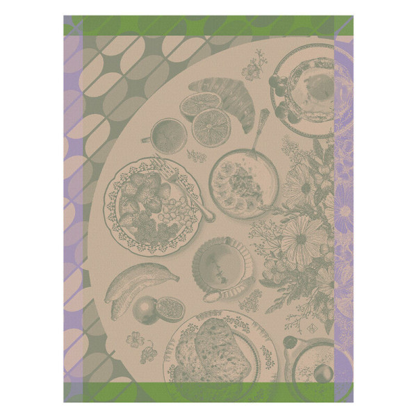 Torchon LE JACQUARD FRANCAIS Brunch Gourmand en coton - 3 coloris