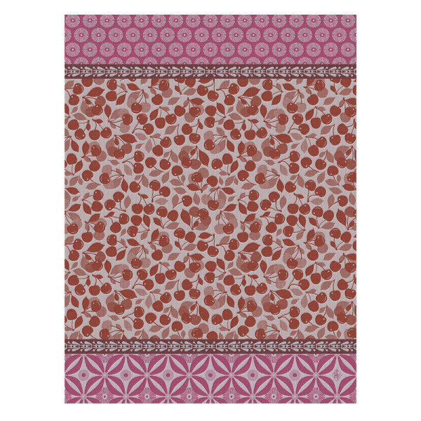 Torchon LE JACQUARD FRANCAIS Cerises en coton - 3 coloris