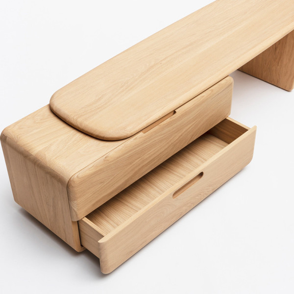 Meuble TV Téhème Drugeot Manufacture chêne massif