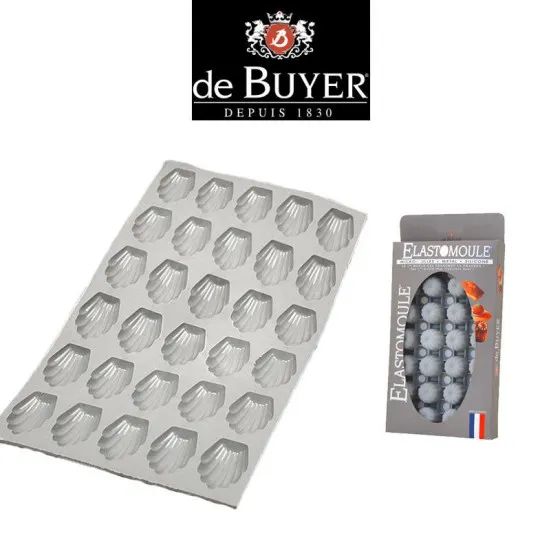 Elastomoule à 30 madeleines De Buyer silicone