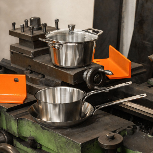 Casserole CRISTEL 1826 en inox brossé - 3 tailles