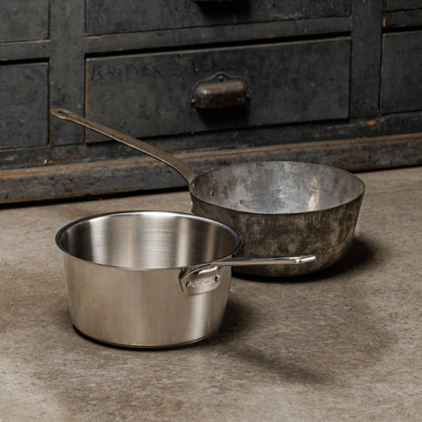 Casserole CRISTEL 1826 en inox brossé - 3 tailles