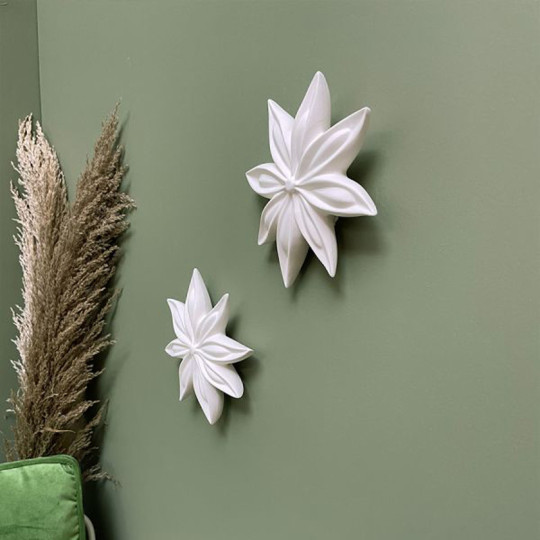 Fleur d'anis MONOCHROMIC Janis décoration murale - 3 coloris