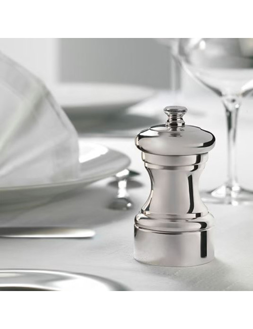 Moulin à sel sec ou à poivre Peugeot Mignonnette métal argenté 10cm