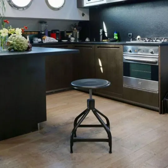 Tabouret ajustable NICOLLE métal usage intérieur - 8 coloris