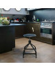 Tabouret NICOLLE ajustable en métal - 8 coloris