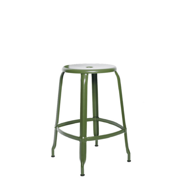 Tabouret NICOLLE en métal - 5 hauteurs 8 coloris