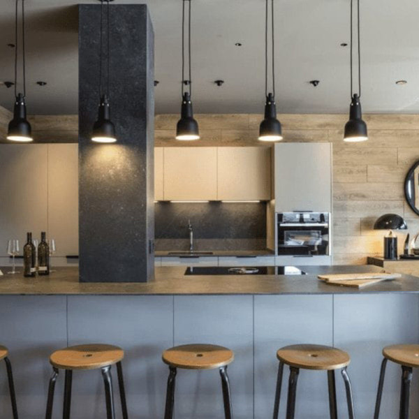 Tabouret NICOLLE en bois et métal - 4 hauteurs 8 coloris 2 bois