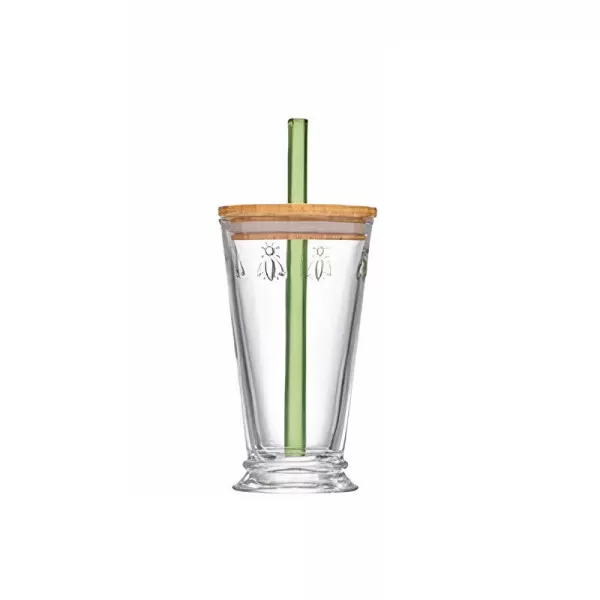 Verre à bubble tea avec paille LA ROCHERE set Abeille