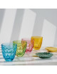 Set de 4 verres à eau Lily La Rochère gobelets colorés