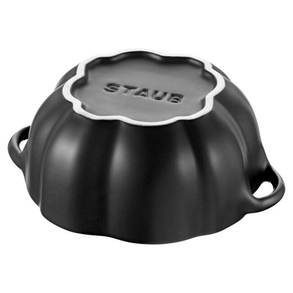 Mini cocotte Staub céramique Citrouille noire - 2 tailles