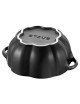 Mini cocotte Staub céramique Citrouille noire - 2 tailles