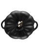 Mini cocotte Staub céramique Citrouille noire - 2 tailles