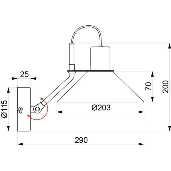 Applique murale ALUMINOR Zinga