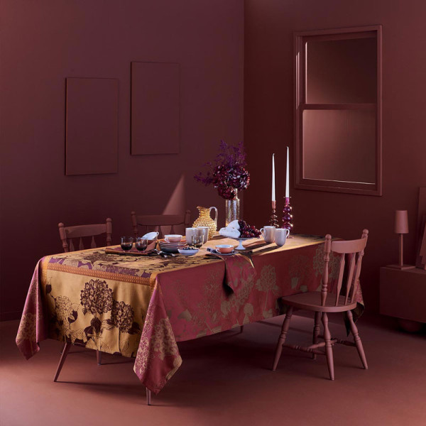 4 serviettes de table Hortensias Garnier Thiebaut - 2 coloris