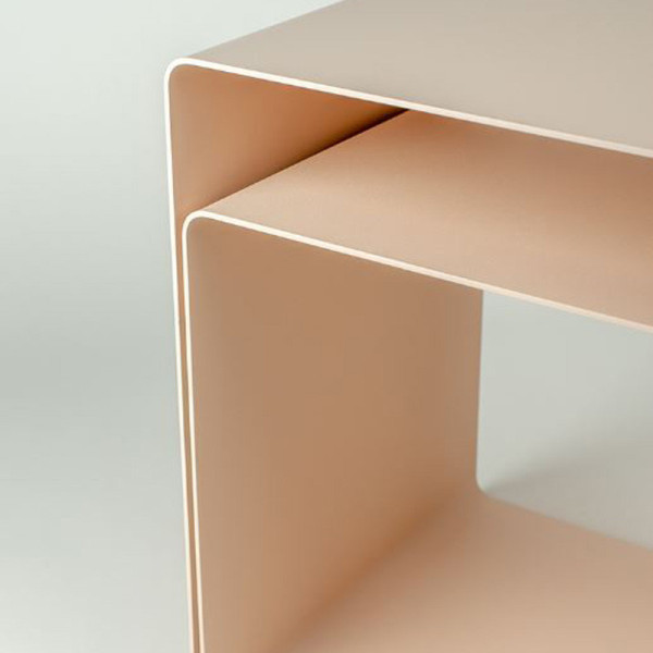 Chevet Woo Matière Grise acier - 36 coloris