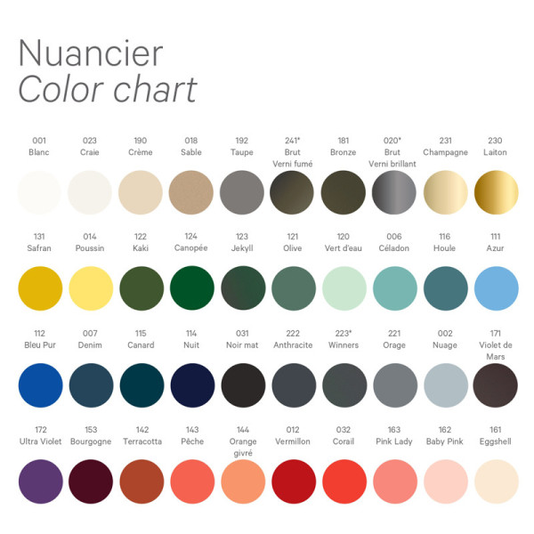 Table lounge Matière Grise Ankara acier - 39 coloris