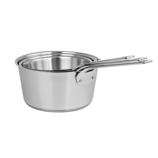Set de 3 casseroles CRISTEL 1826 inox brossé