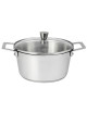 Faitout CRISTEL 1826 inox couvercle verre - 4 tailles