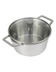 Faitout CRISTEL 1826 inox couvercle verre - 4 tailles