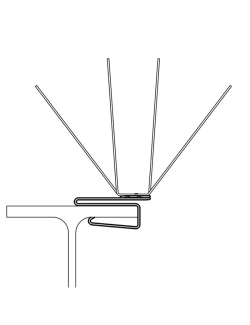 Pics anti-volatiles Oisipic pour poutre IPN - 4 tailles