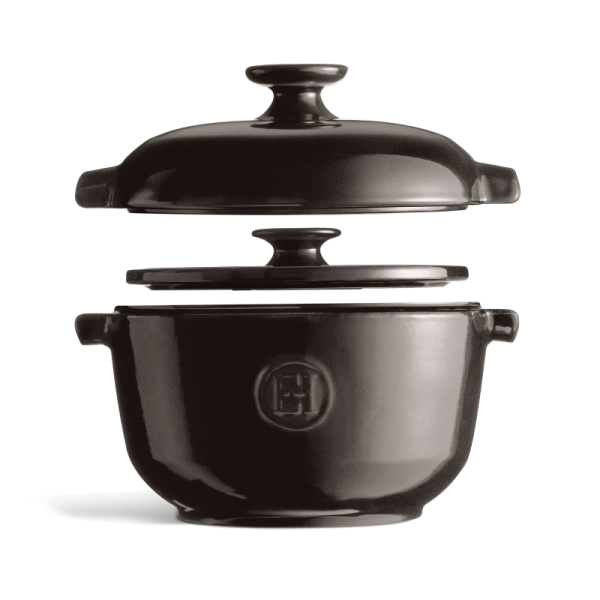 Cocotte faitout à riz en céramique Emile Henry Fusain
