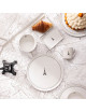 Plat rond à tarte Tour DEGRENNE en porcelaine 32cm